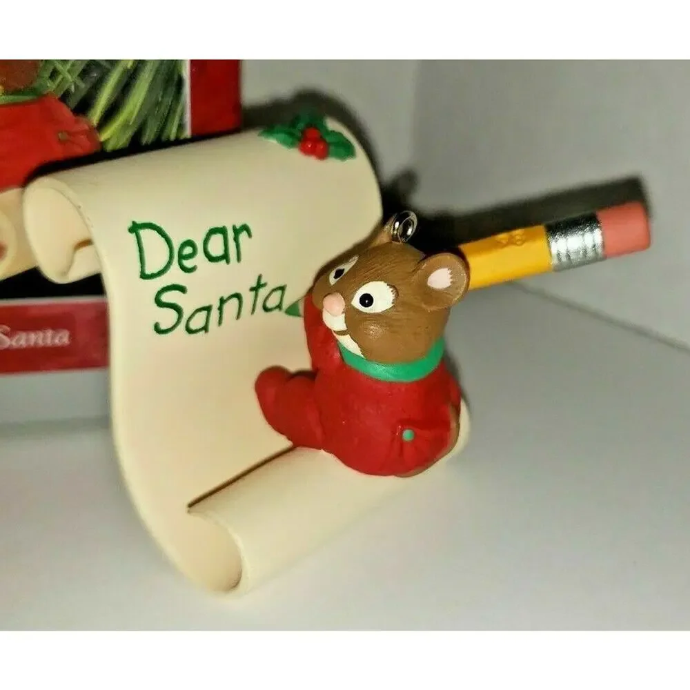 Hallmark 1998 Christmas Ornament Christmas‎ Writing to Santa Keepsake